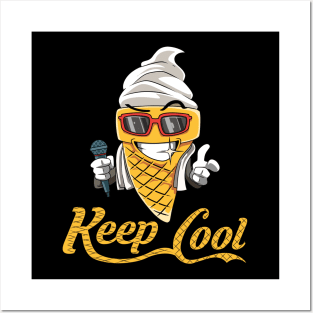 Ice Cream Cool Summer Vacation Sun Glasses Posters and Art